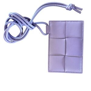 NWT Bottega Veneta Intreccio Card Holder / Badge Holder